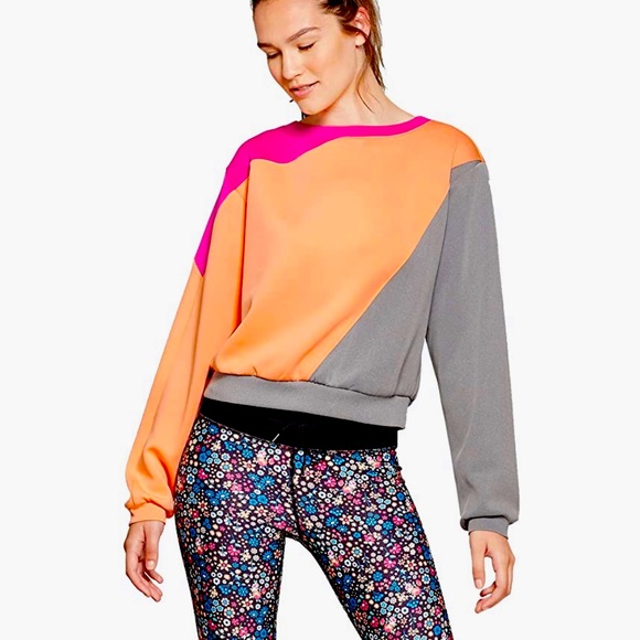 JoyLab Tops - Joy Lab Crewneck Color block Sweatshirt
